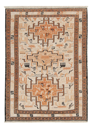 Kelim tapijt - Oosters - 100 x 71 cm - beige
