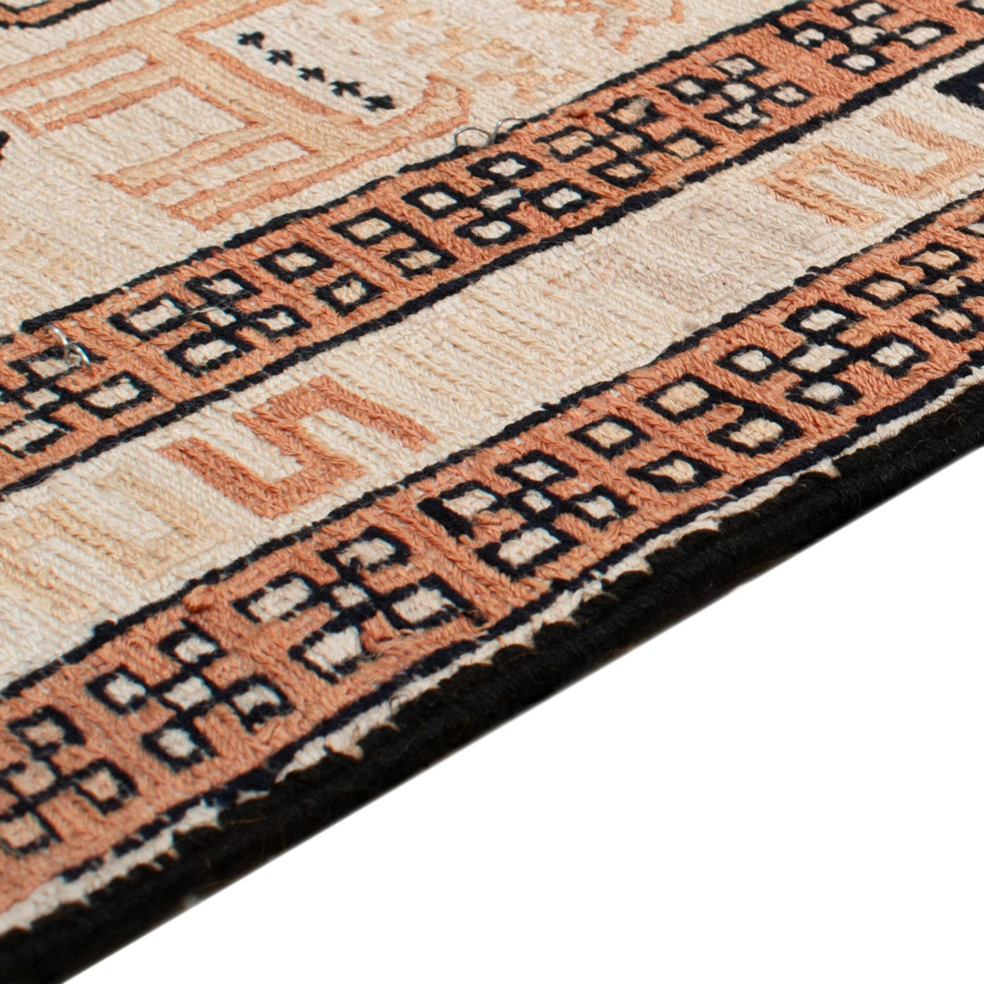 Zijden kilim Tapijt 100x71cm