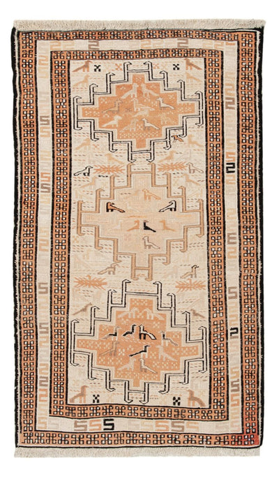 Zijden kilim Tapijt 63x107cm