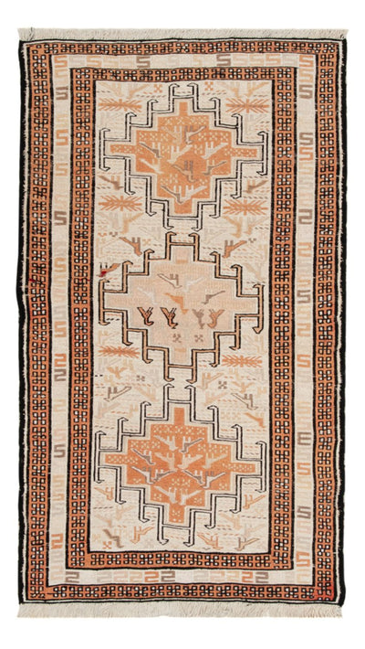 Zijden kilim Tapijt 62x103cm