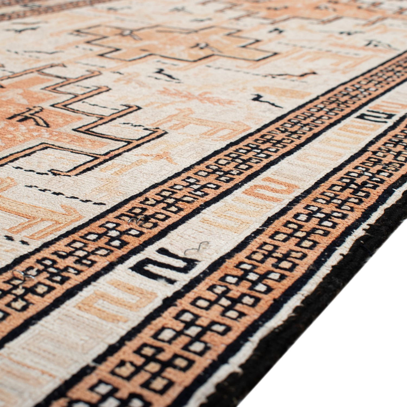 Zijden kilim Tapijt 101x65cm