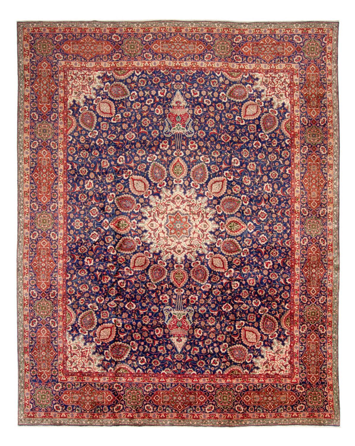 Perzisch tapijt - Tabriz - 440 x 354 cm - donkerblauw