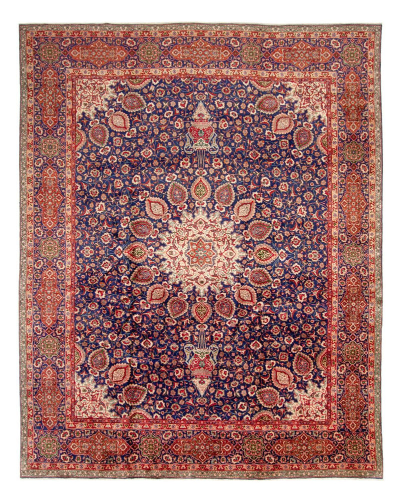 Perzisch tapijt - Tabriz - 440 x 354 cm - donkerblauw