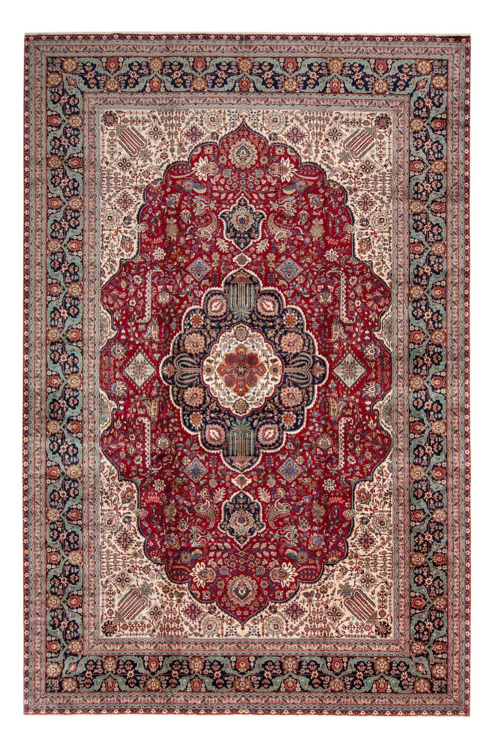 Perzisch tapijt - Tabriz - 525 x 350 cm - rood