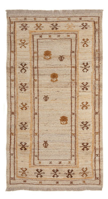 Gabbeh tapijt - Perzisch - 142 x 73 cm - beige