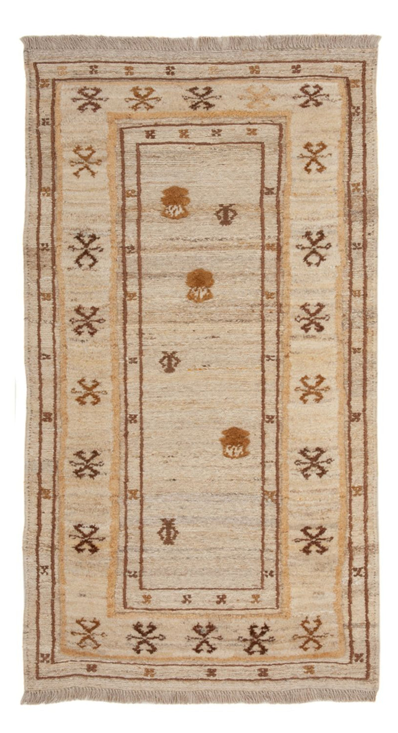 Gabbeh tapijt - Perzisch - 142 x 73 cm - beige