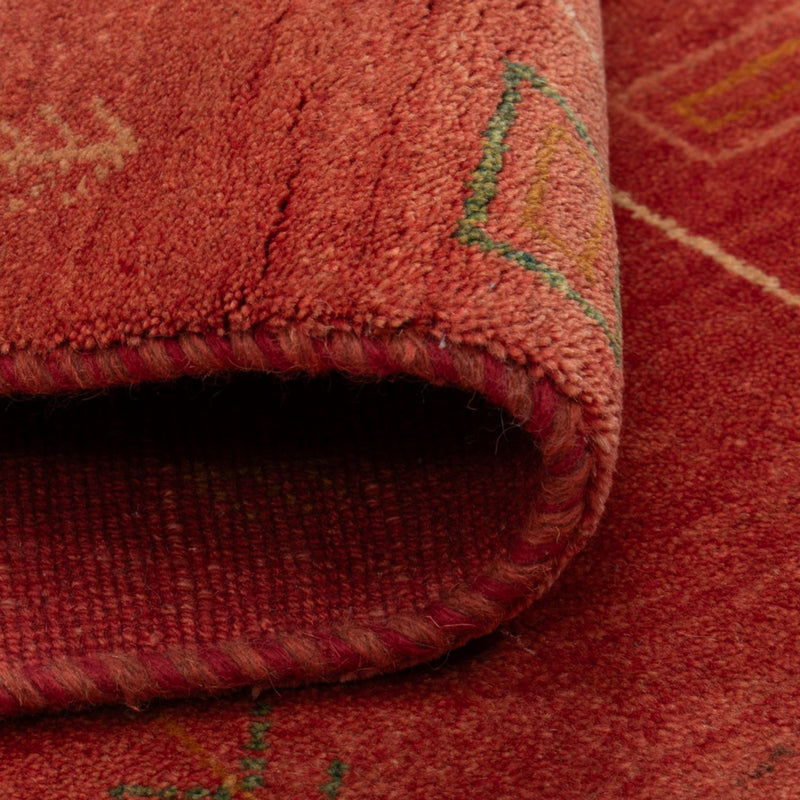 Gabbeh Tapijt - Loribaft Perzisch - 146 x 68 cm - licht rood