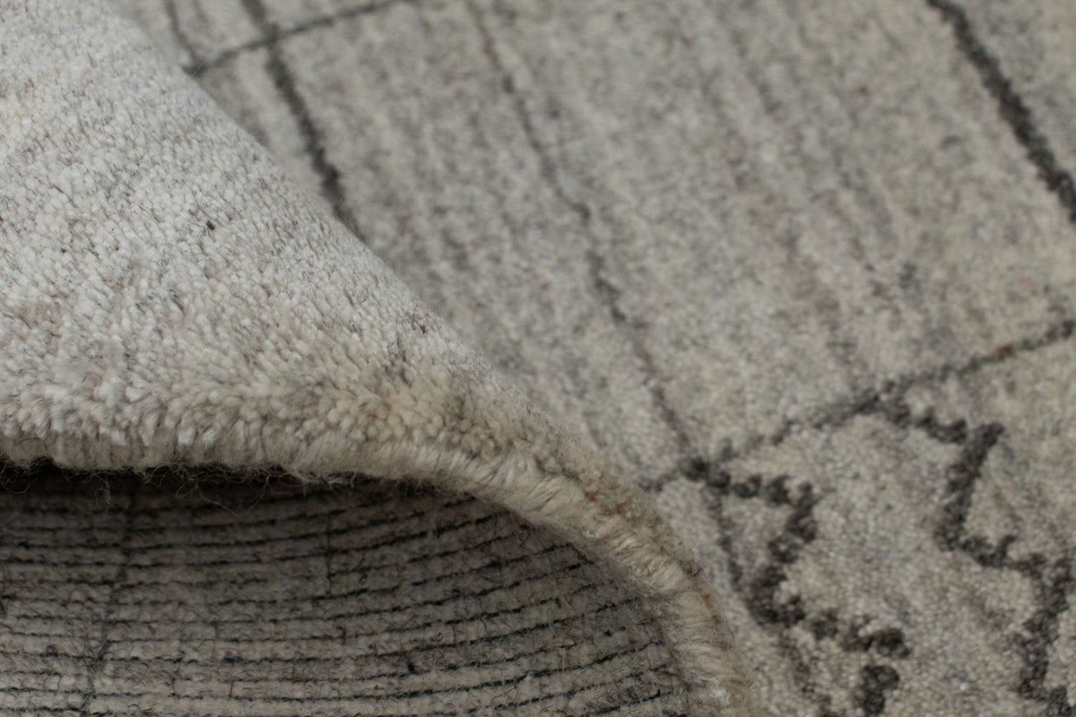 Vintage tapijt - 90 x 60 cm - zilver