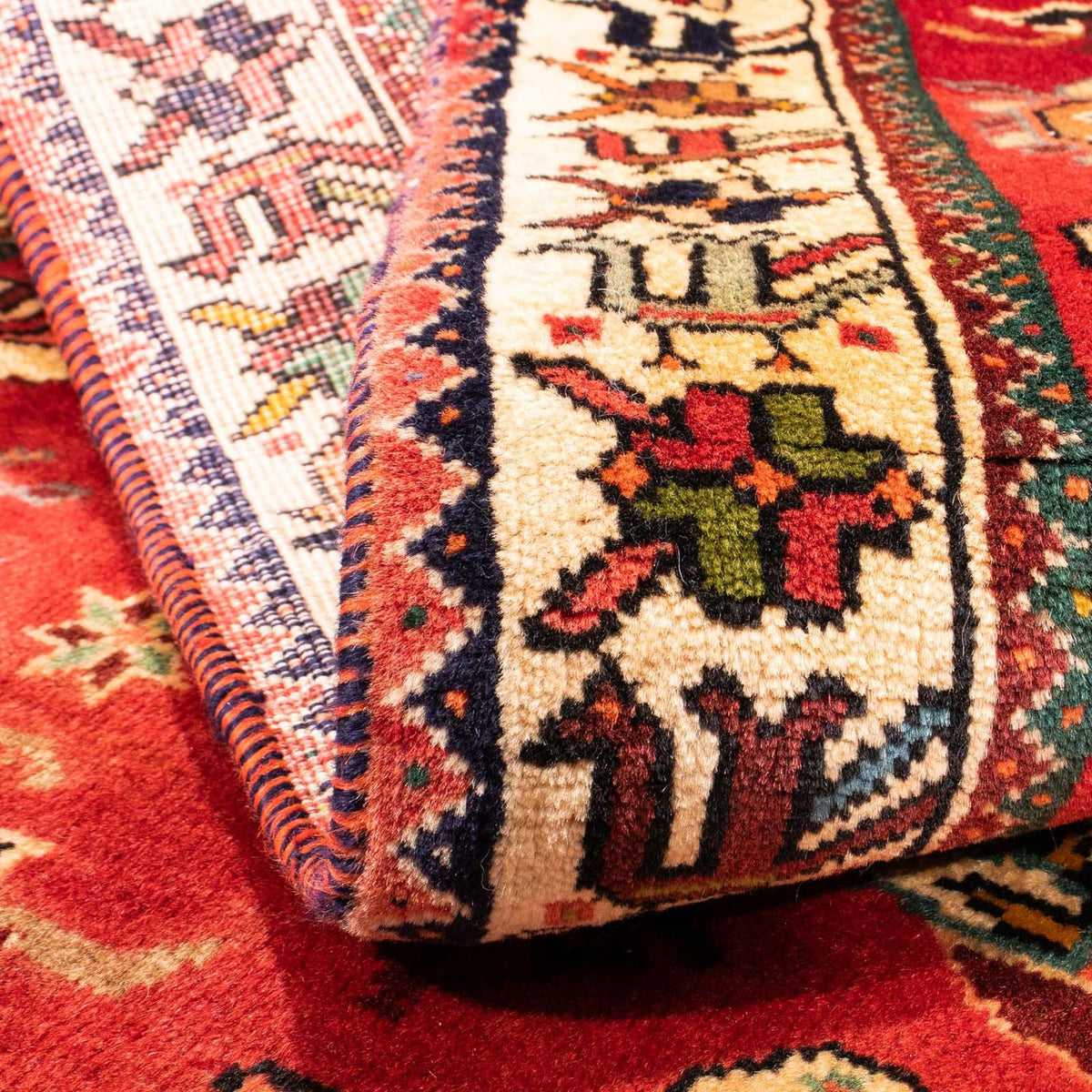 Perzisch Tapijt - Nomadisch - 162 x 120 cm - donkerrood