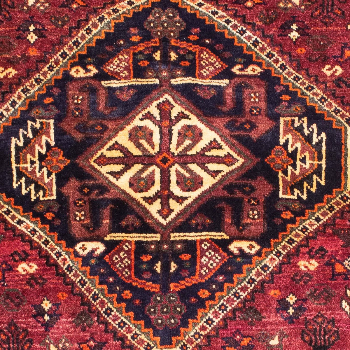 Perzisch Tapijt - Nomadisch - 160 x 125 cm - donkerrood