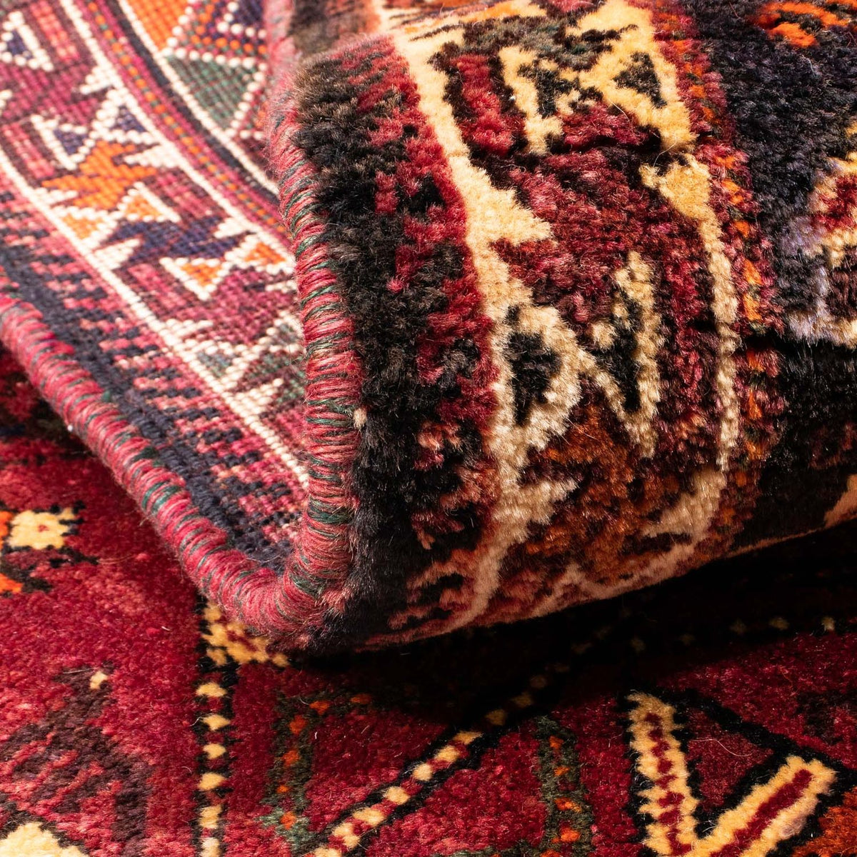 Perzisch Tapijt - Nomadisch - 160 x 125 cm - donkerrood