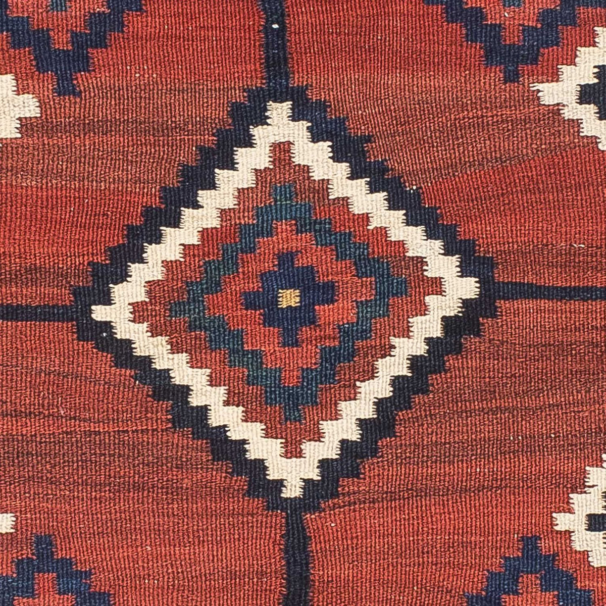 Kelim tapijt - Oosters vierkant  - 144 x 132 cm - donkerrood