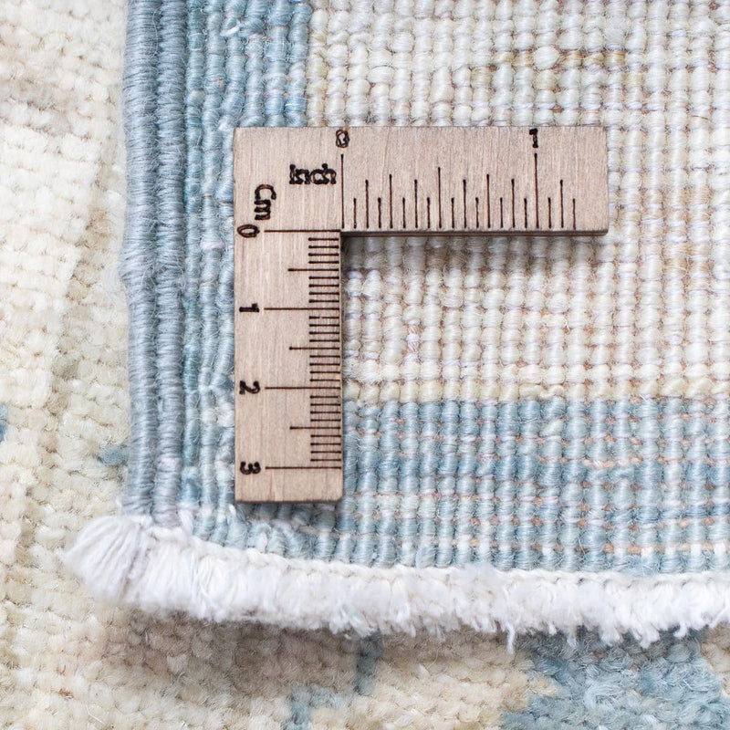 Loper Ziegler tapijt - 296 x 82 cm - lichtblauw