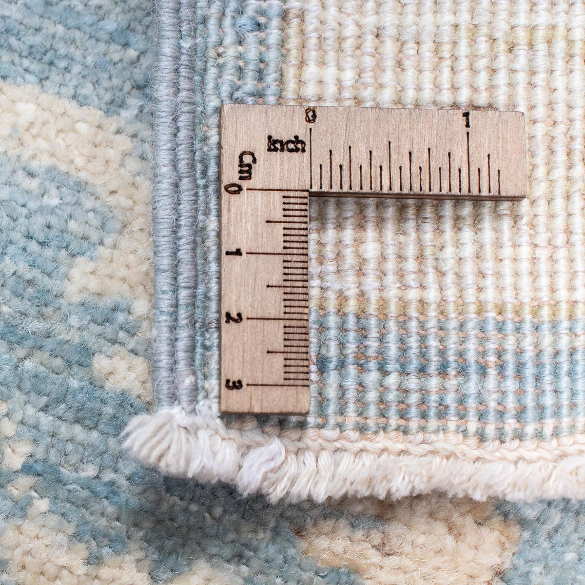 Loper Ziegler tapijt - 300 x 80 cm - lichtblauw