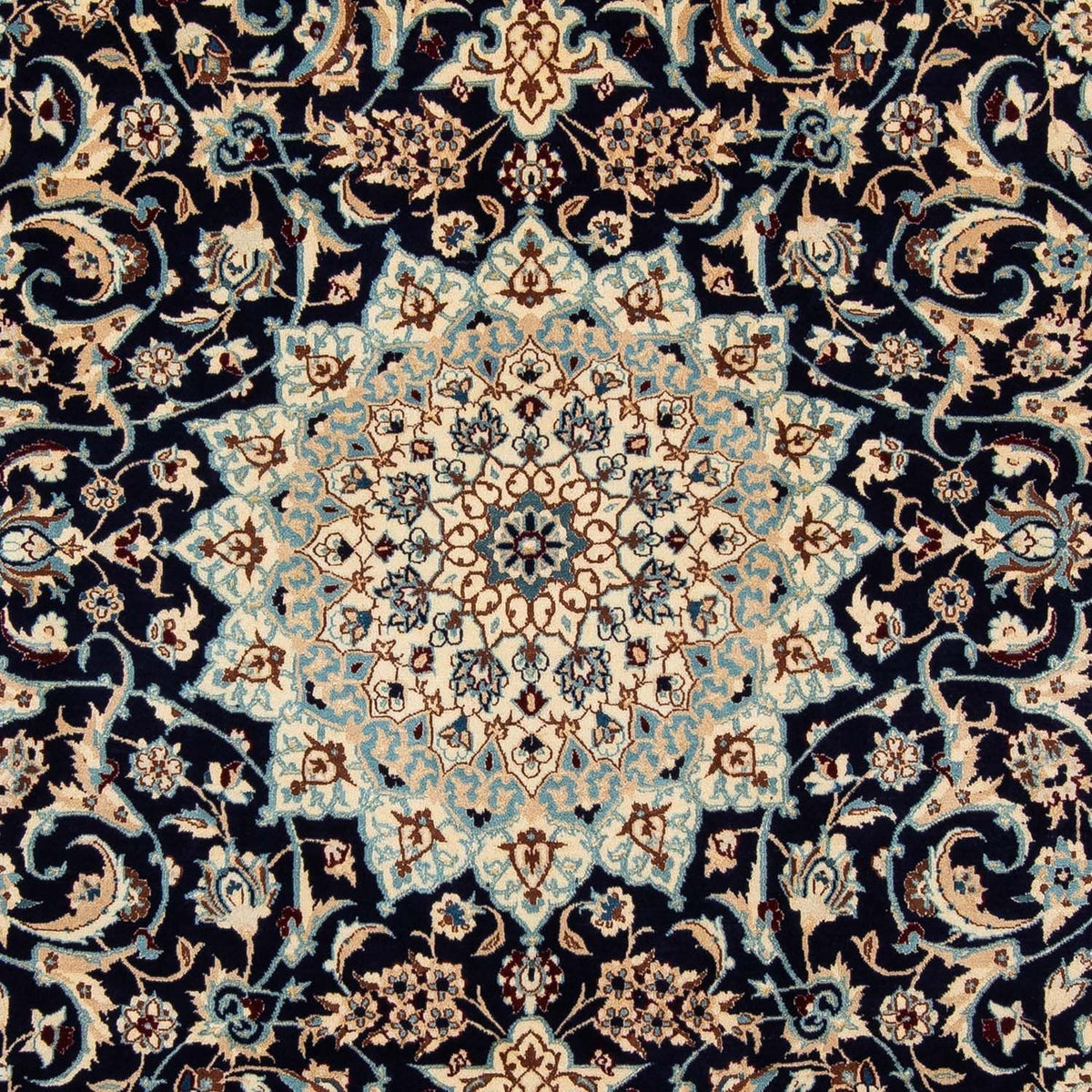 Perzisch tapijt - Nain - 302 x 199 cm - zwart