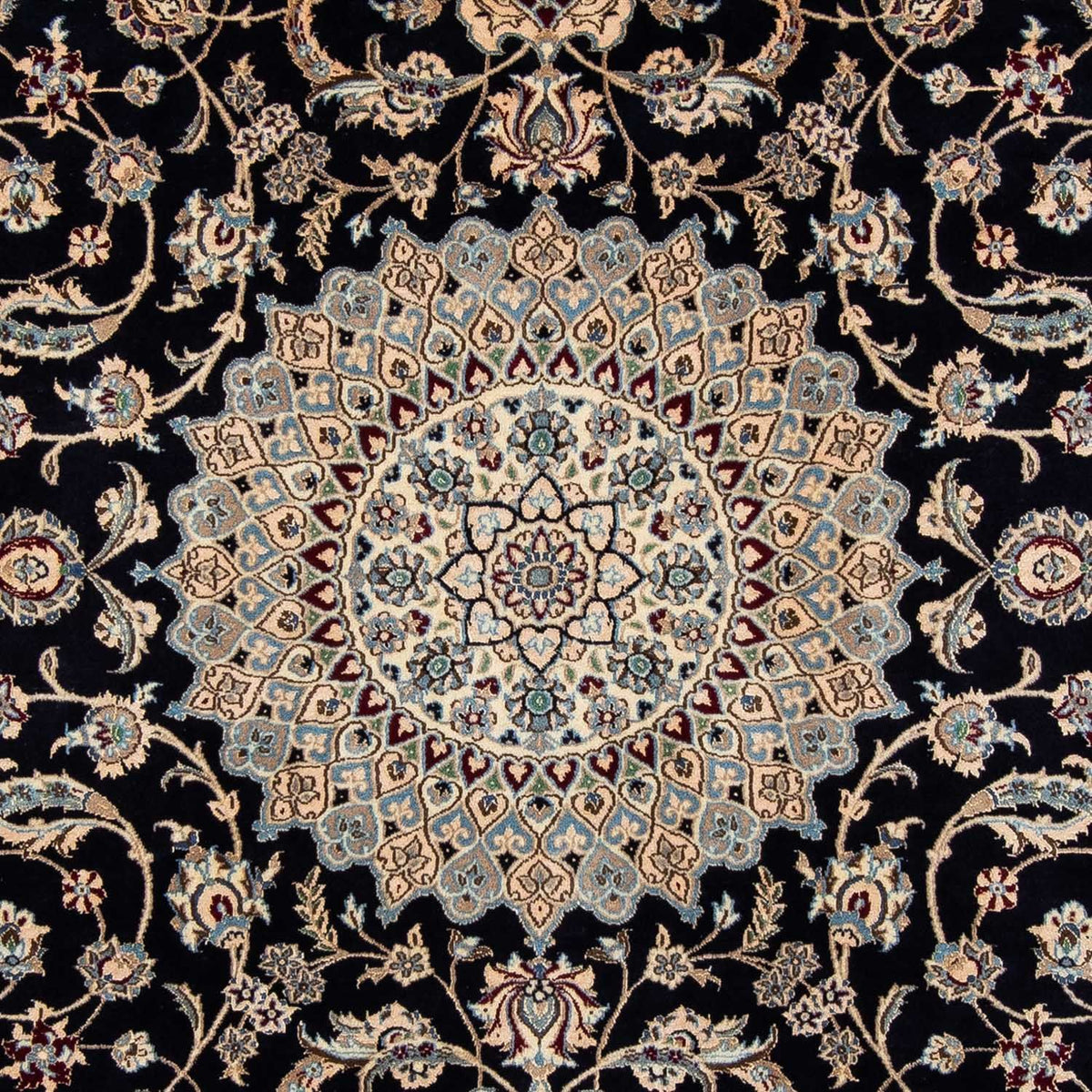 Perzisch tapijt - Nain - 290 x 204 cm - zwart