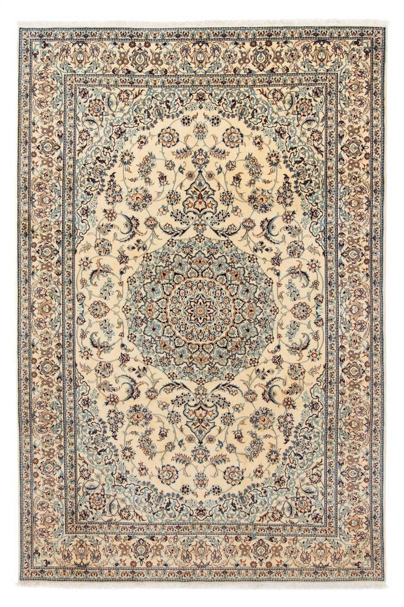 Perzisch tapijt - Nain - 293 x 199 cm - beige