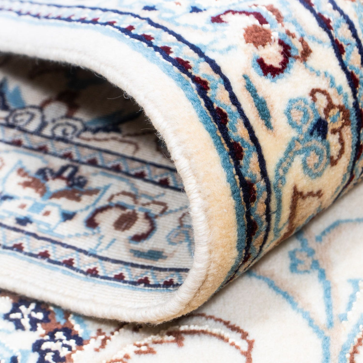 Perzisch tapijt - Nain - 293 x 199 cm - beige