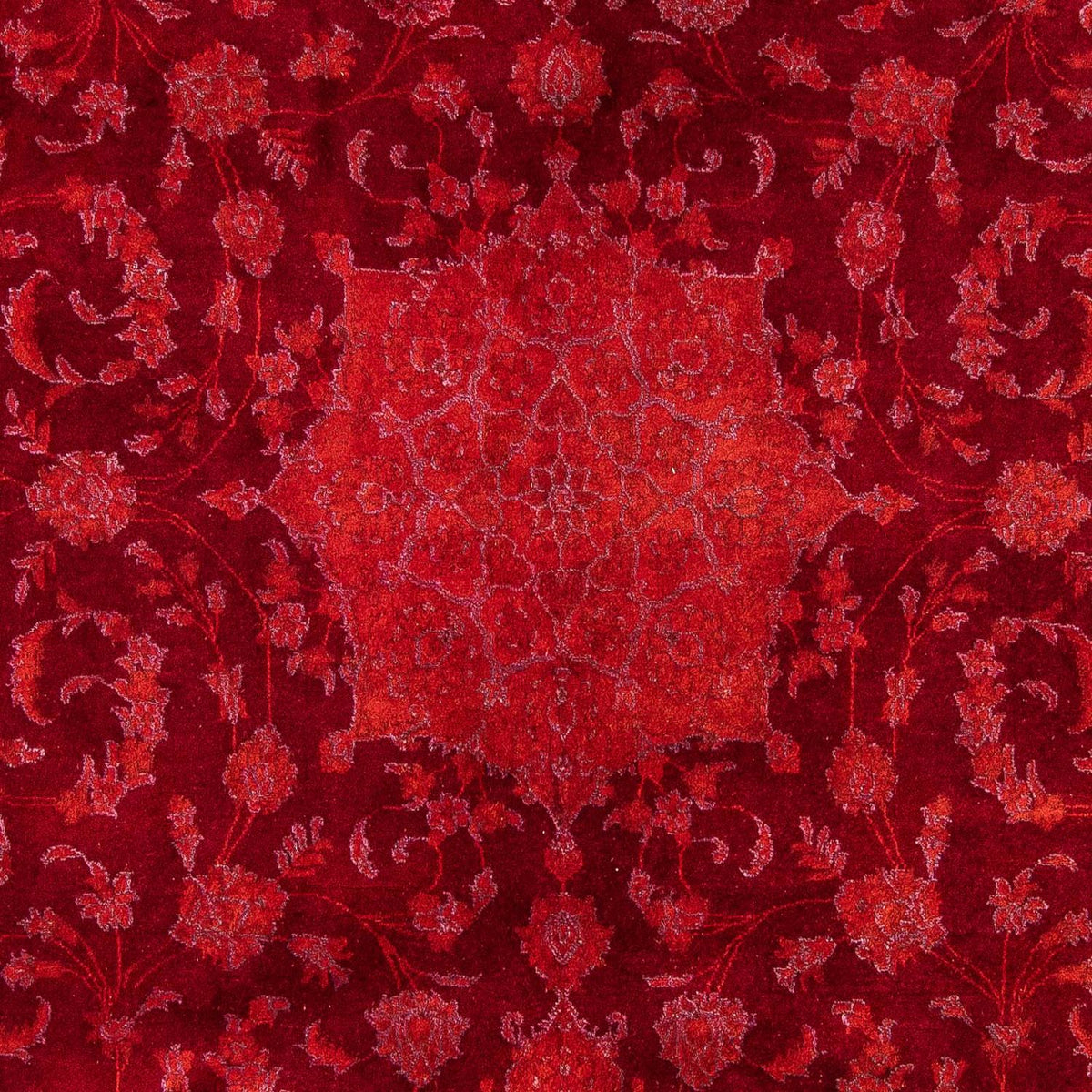 Perzisch tapijt - Nain - 288 x 195 cm - donkerrood