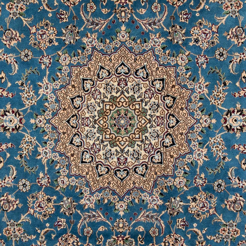 Perzisch tapijt - Nain - 296 x 197 cm - blauw