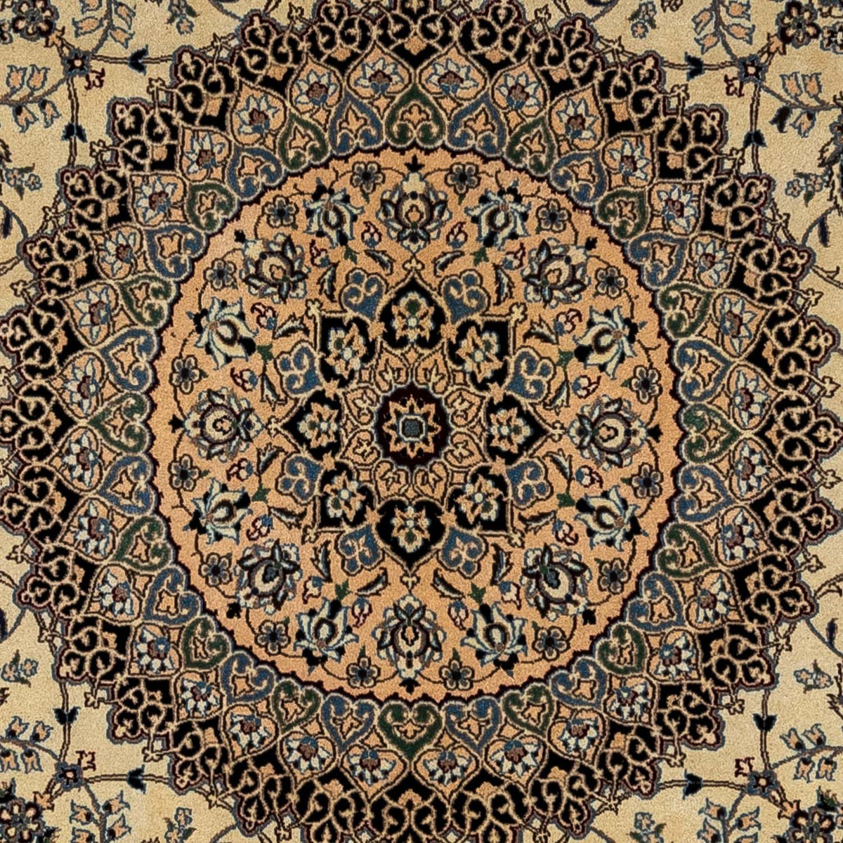 Perzisch tapijt - Nain vierkant  - 307 x 296 cm - beige