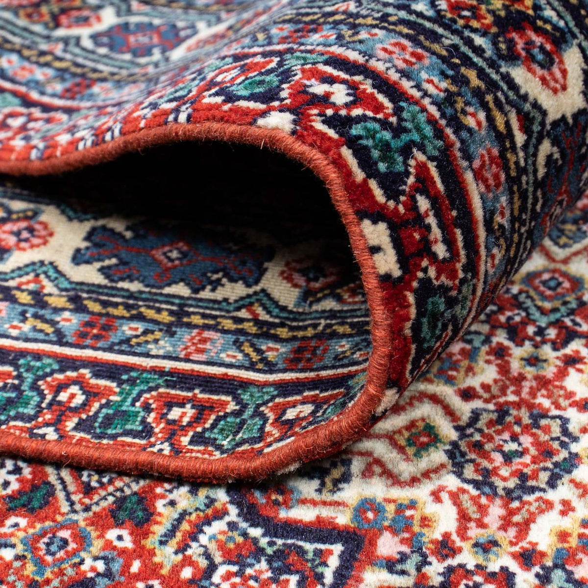 Perzisch tapijt - Nain - 323 x 256 cm - donkerrood