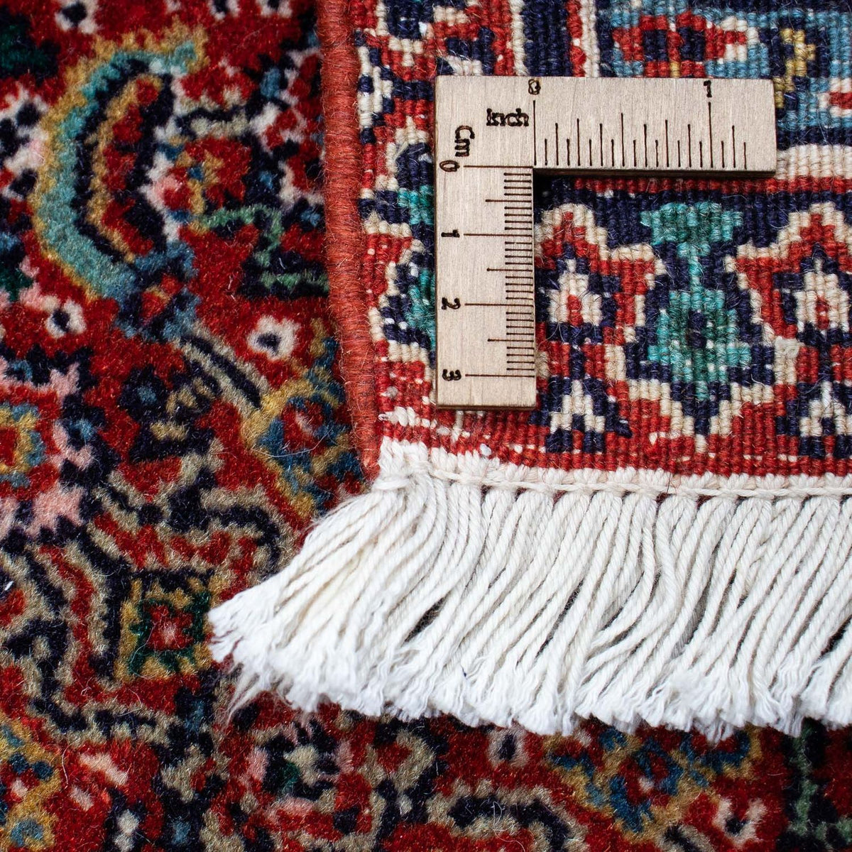 Perzisch tapijt - Nain - 323 x 256 cm - donkerrood