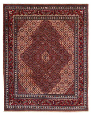 Perzisch tapijt - Nain - 335 x 263 cm - donkerrood