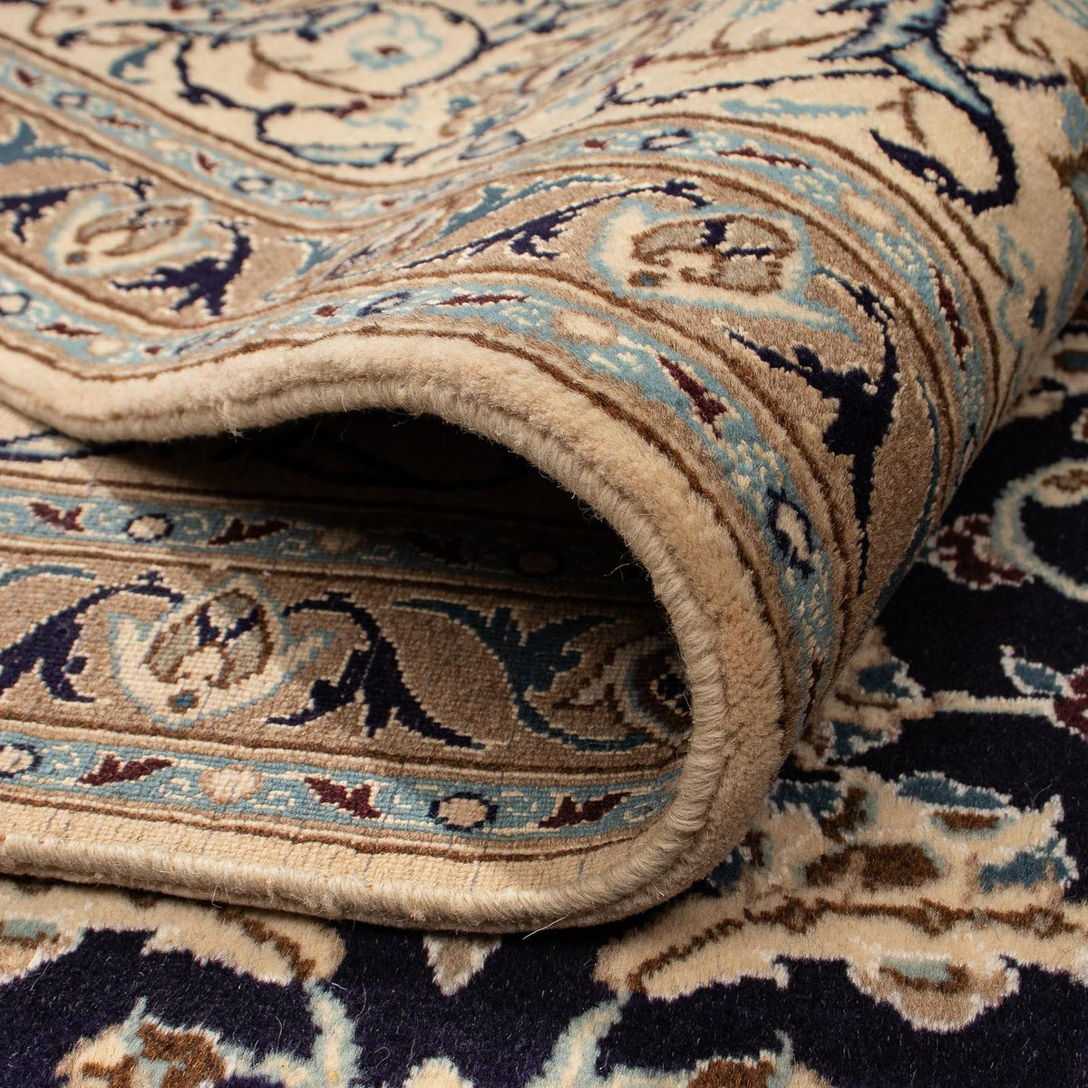 Perzisch tapijt - Nain - 280 x 199 cm - donkerblauw