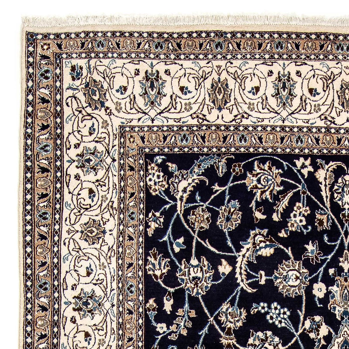 Perzisch tapijt - Nain - 297 x 194 cm - donkerblauw