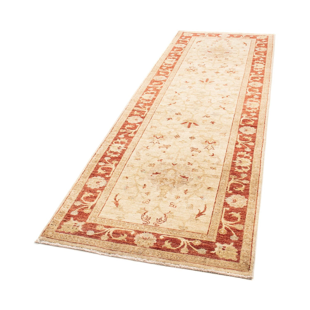 Loper Ziegler tapijt - 258 x 85 cm - beige