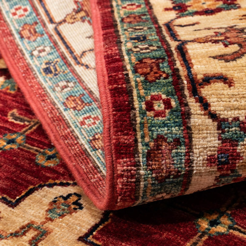 Loper Ziegler tapijt - 297 x 80 cm - donkerrood