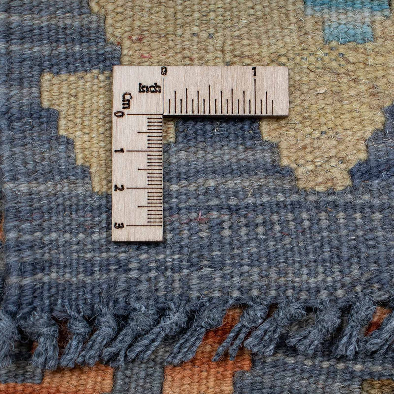 Loper Kelim tapijt - Splash - 293 x 83 cm - veelkleurig