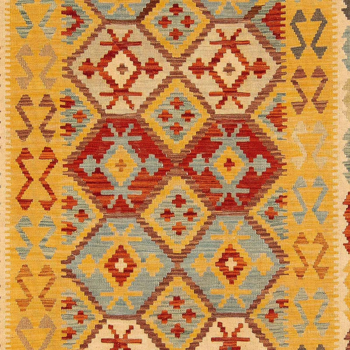 Kelim tapijt - Splash - 296 x 200 cm - veelkleurig