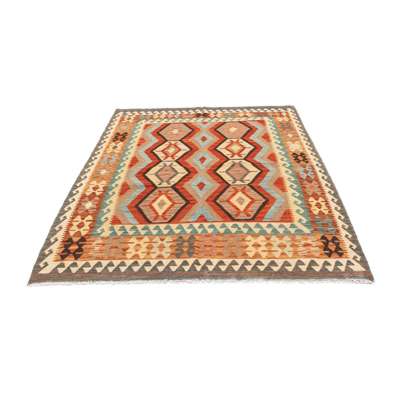 Kelim tapijt - Oosters - 198 x 152 cm - rood