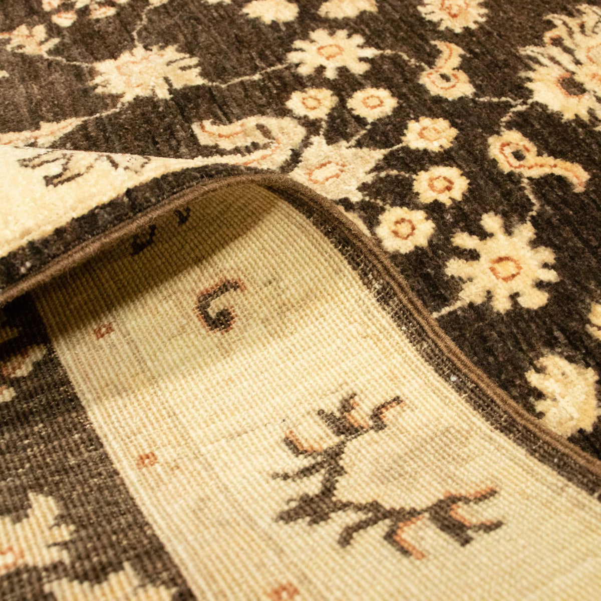 Ziegler tapijt - 146 x 98 cm - bruin