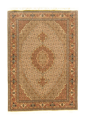 Perzisch tapijt - Tabriz - 145 x 106 cm - beige