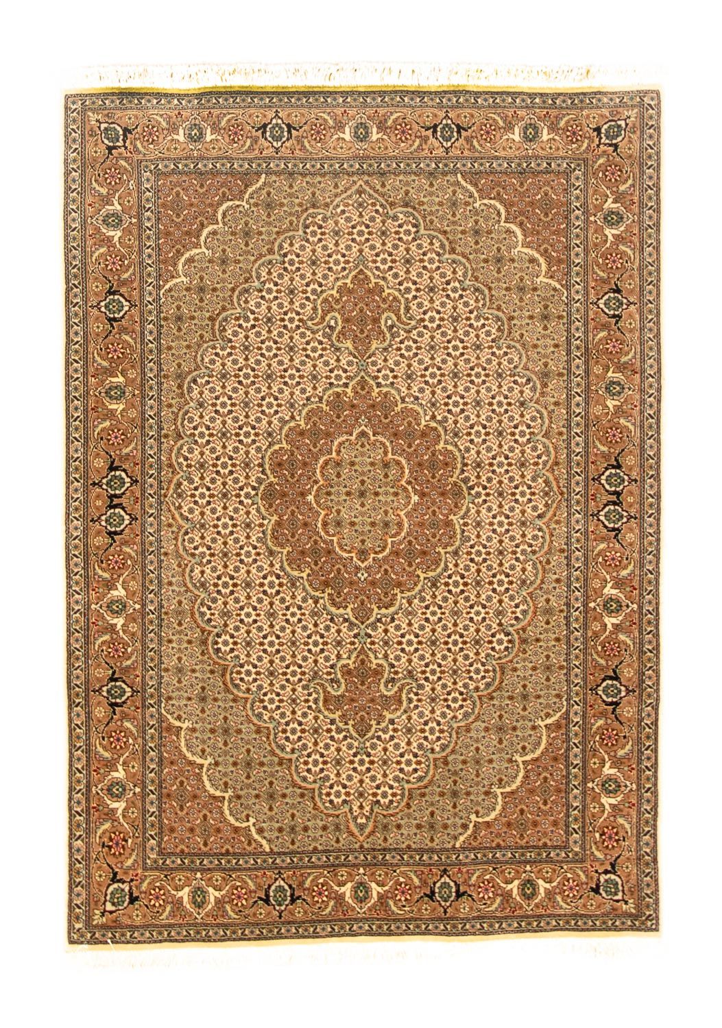 Perzisch tapijt - Tabriz - 145 x 106 cm - beige