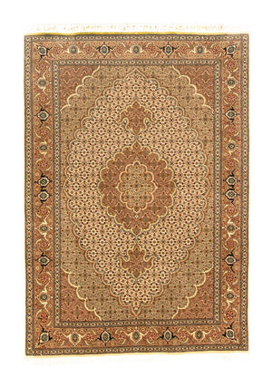 Perzisch tapijt - Tabriz - 145 x 106 cm - beige