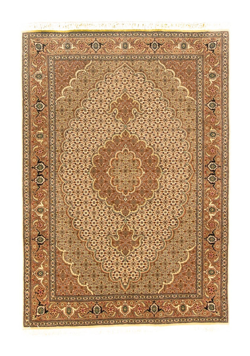 Perzisch tapijt - Tabriz - 145 x 106 cm - beige