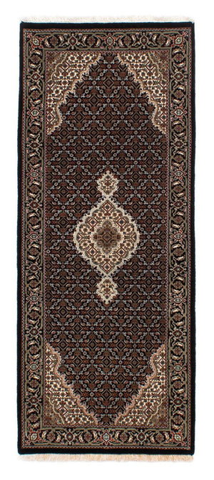 Loper Perzisch tapijt - Tabriz - 195 x 79 cm - donkerblauw