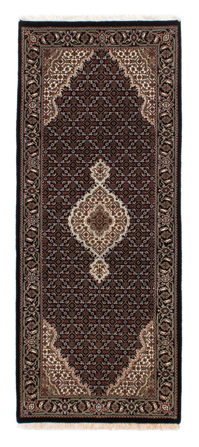 Loper Perzisch tapijt - Tabriz - 195 x 79 cm - donkerblauw