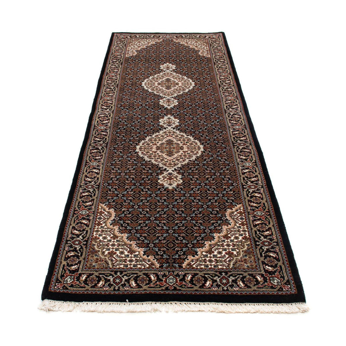 Loper Perzisch tapijt - Tabriz - 251 x 82 cm - donkerblauw