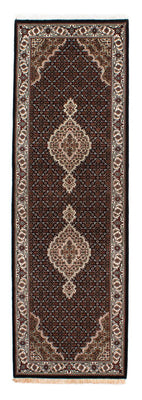 Loper Perzisch tapijt - Tabriz - 254 x 80 cm - donkerblauw