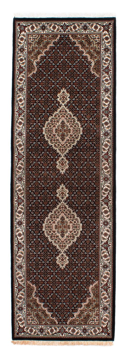 Loper Perzisch tapijt - Tabriz - 254 x 80 cm - donkerblauw