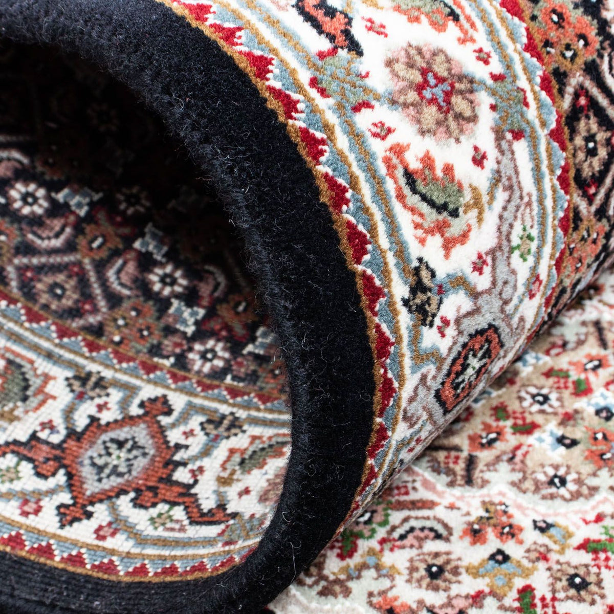 Loper Perzisch tapijt - Tabriz - 254 x 80 cm - donkerblauw