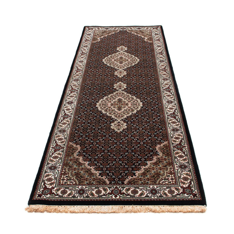 Loper Perzisch tapijt - Tabriz - 254 x 80 cm - donkerblauw