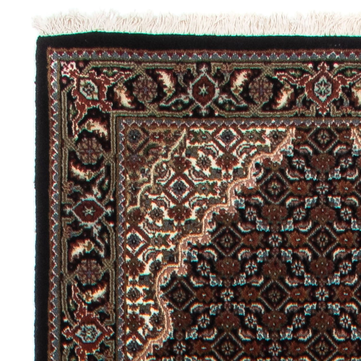 Loper Perzisch tapijt - Tabriz - 393 x 83 cm - donkerblauw