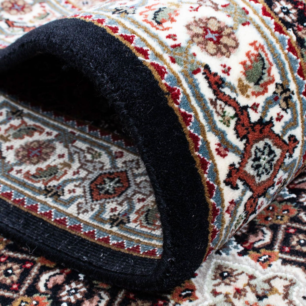 Loper Perzisch tapijt - Tabriz - 401 x 82 cm - donkerblauw