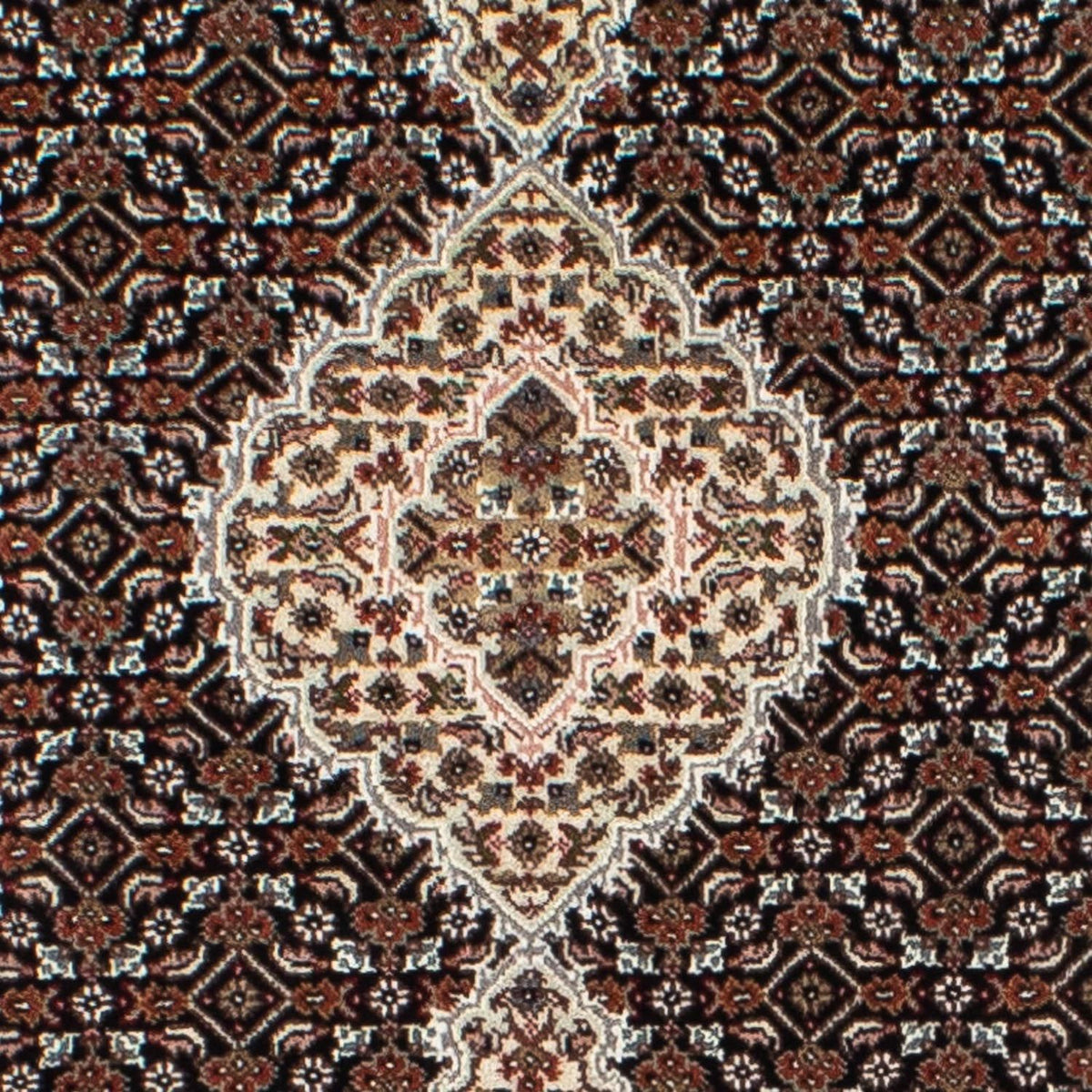 Loper Perzisch tapijt - Tabriz - 396 x 82 cm - donkerblauw